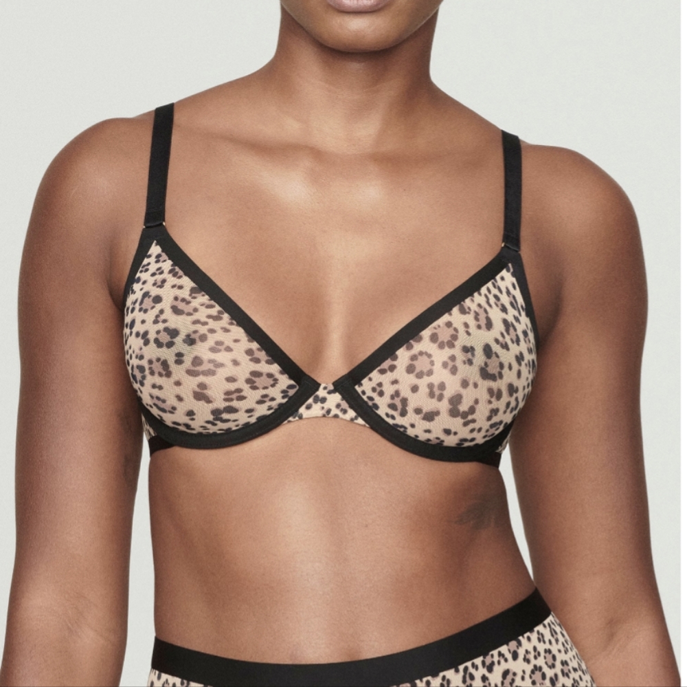 CUUP The Mesh Bra in Leopard 36E